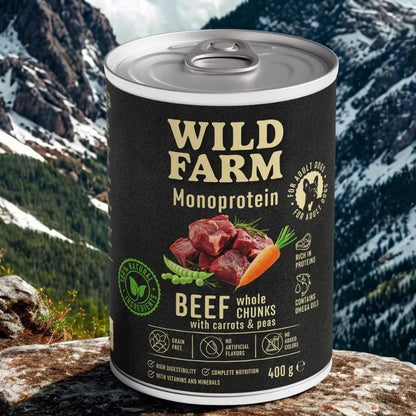 Wild Farm Monoprotein Dog Beef 400g