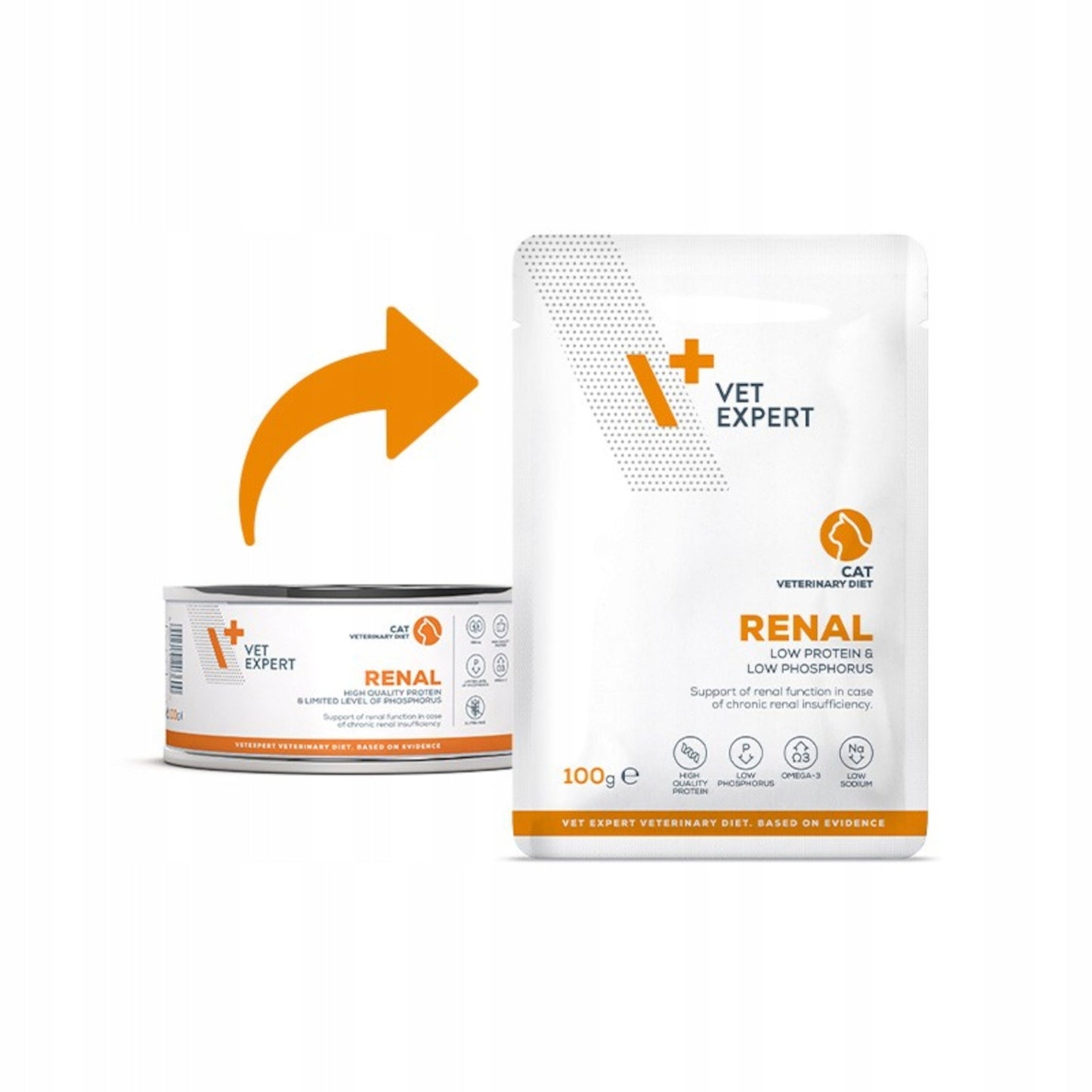 VET EXPERT 4t VD Renal Cat 12x100g - mokra karma weterynaryjna dla kotów