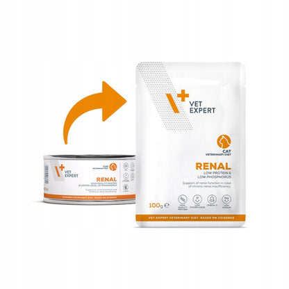 VET EXPERT 4t VD Renal Cat 12x100g - mokra karma weterynaryjna dla kotów