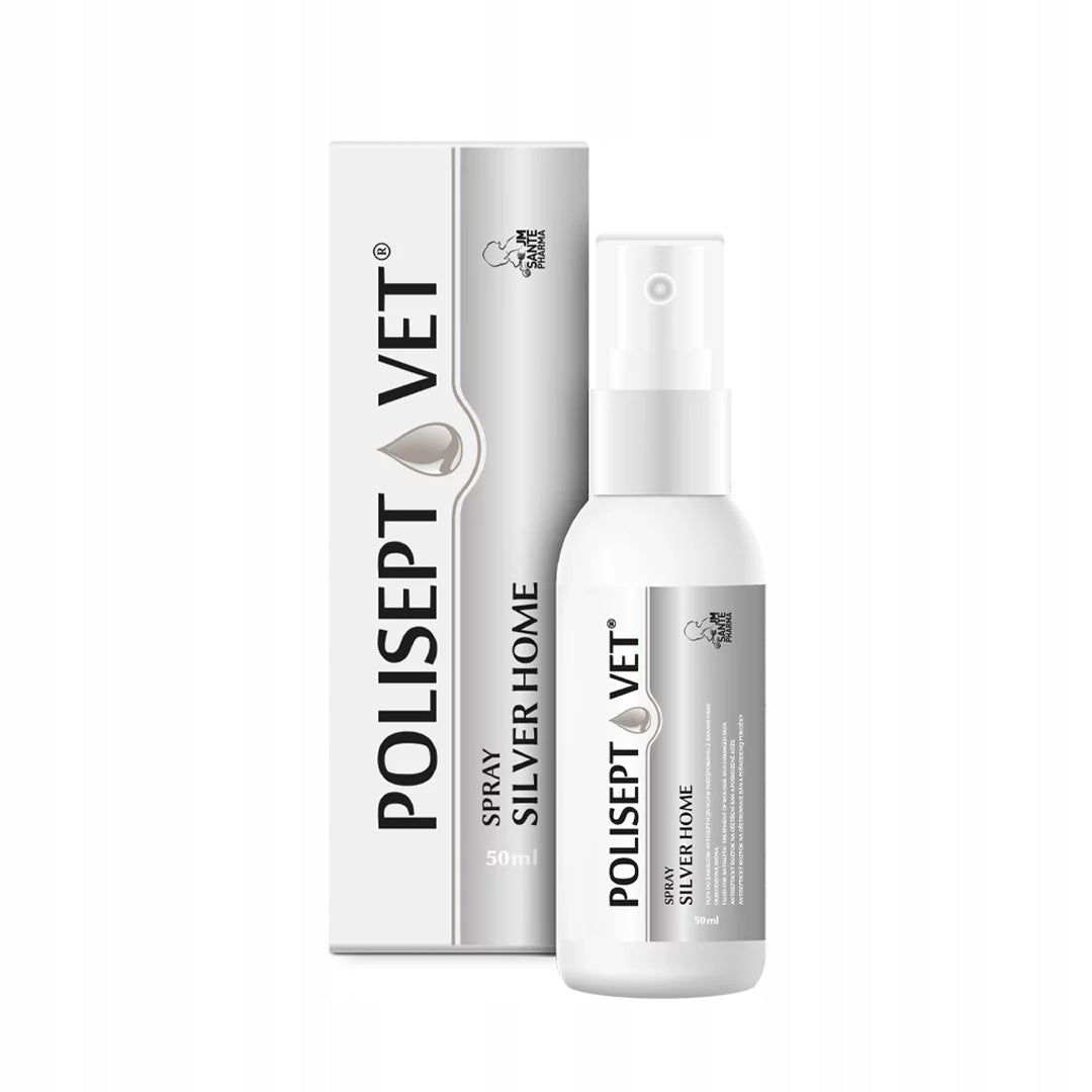 JM SANTE Polisept Vet Spray Silver 500ml do oczyszczania ran