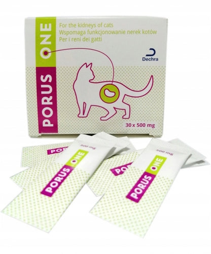 DECHRA Porus One 30x500mg wspomaga pracę nerek u kotów
