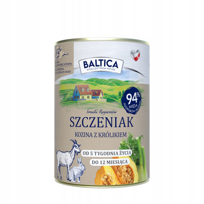 BALTICA Kozina z królikiem 400g karma mokra szczeniak bezzbożowa