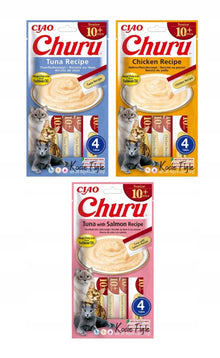 INABA CAT CHURU SENIOR CHICKEN 4x14g (56g)