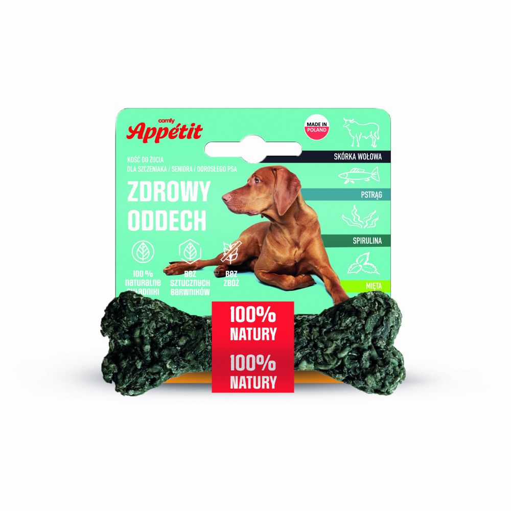 Comfy Appetit Kość Oddech 12cm 55g gryzak dla psa