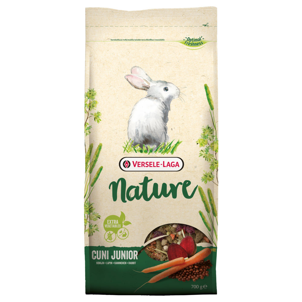 Versele Laga Nature Cuni Junior Karma Dla Królików Miniaturowych 700 g + Przysmak Sianko Gratis