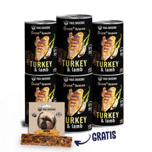 Pakiet Paka Zwierzaka Seventh Heaven Indyk z Jagnięciną Mokra Karma Dla Psa 6 x 400 g + Baton Kaczka z Jabłkiem 28 g GRATIS!