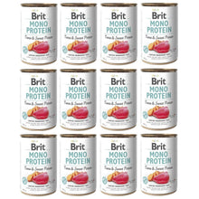 Pakiet Brit Mono Protein Tuna & Sweet Potato Tuńczyk Bataty Mokra Karma Dla Psa 12 x 400 g