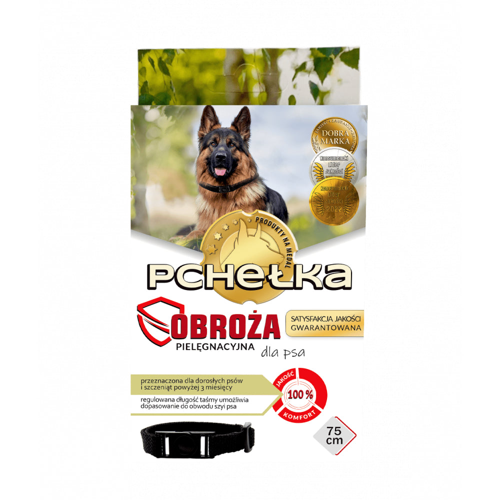 Pchełka Obroża Pielęgnacyjna Dla Psów Czarna 75 cm