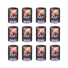 Pakiet Rafi Mokra Karma Dla Psa Królik, Borówka, Żurawina 12 x 400 g