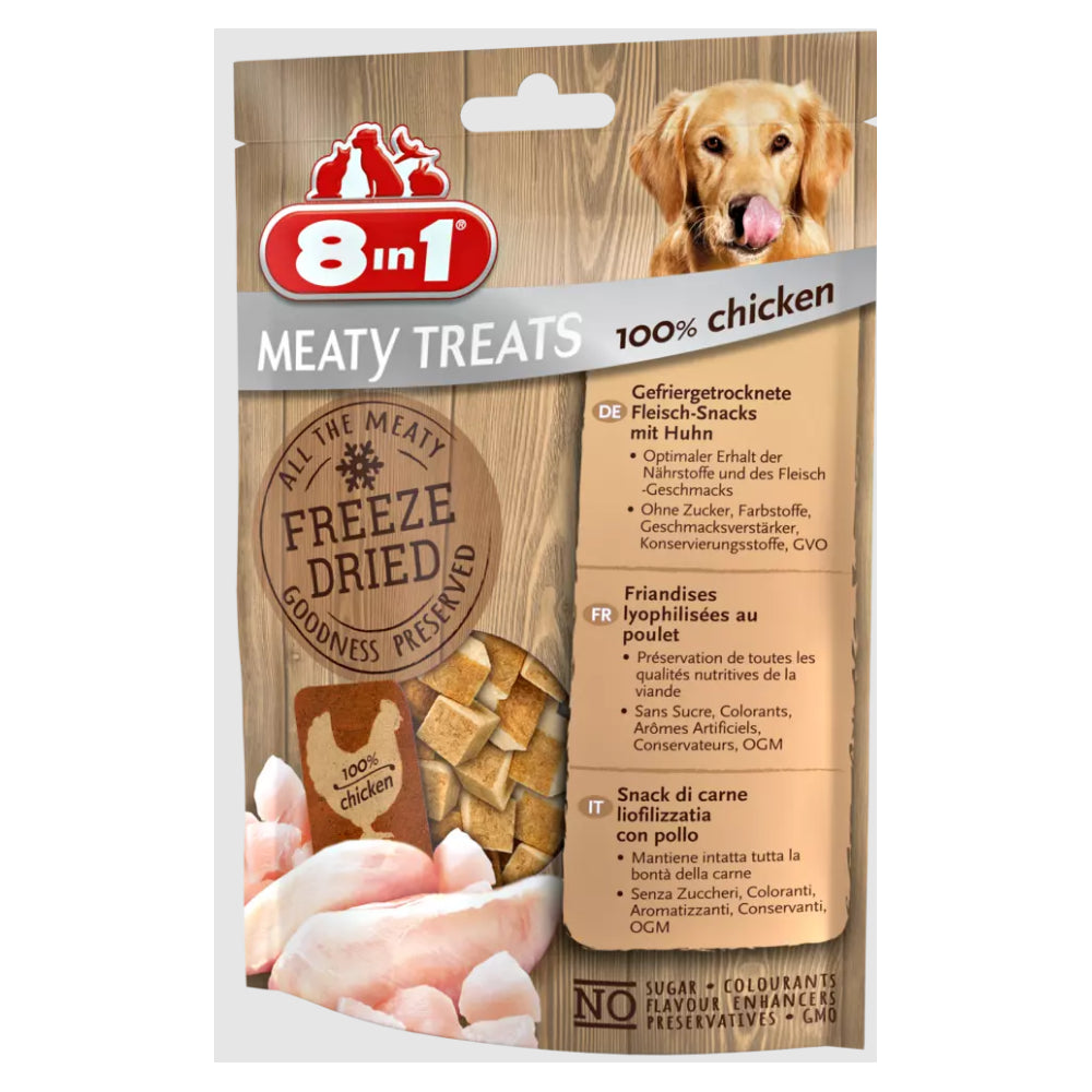8in1 Freeze Dried Przysmak Dla Psów Z Kurczakiem 100% 50 g
