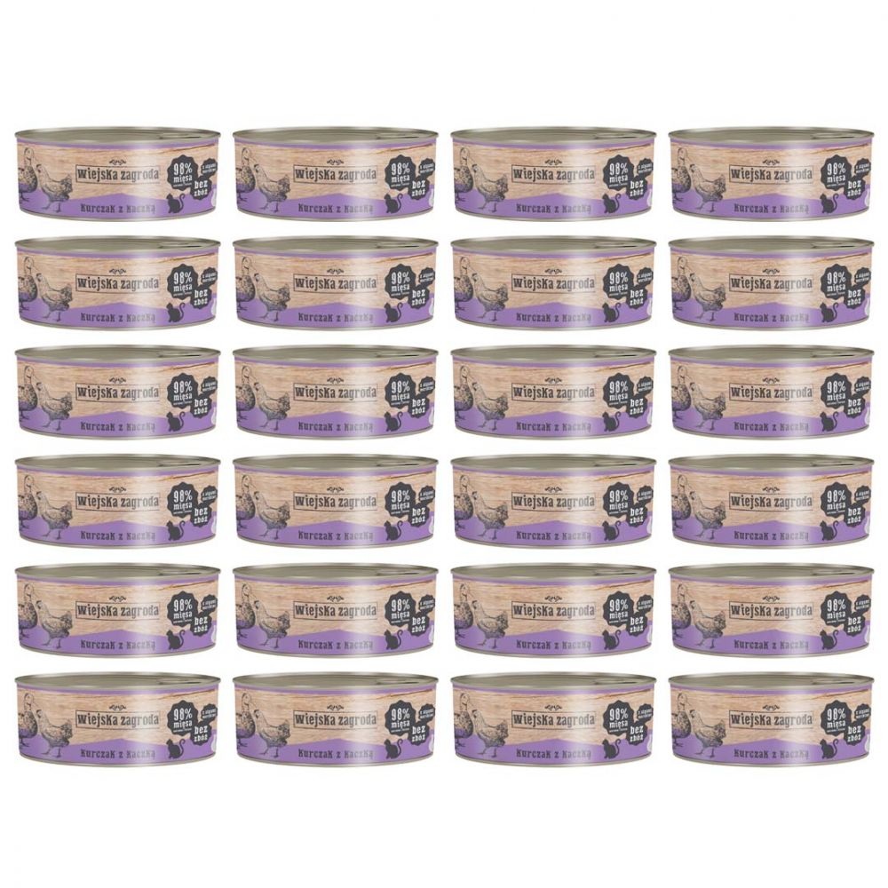 Pakiet Wiejska Zagroda Kurczak z Kaczką 24 x 85 g