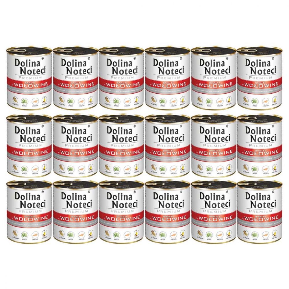 PAKIET FBA Dolina Noteci Premium Wołowina 800 g X 18