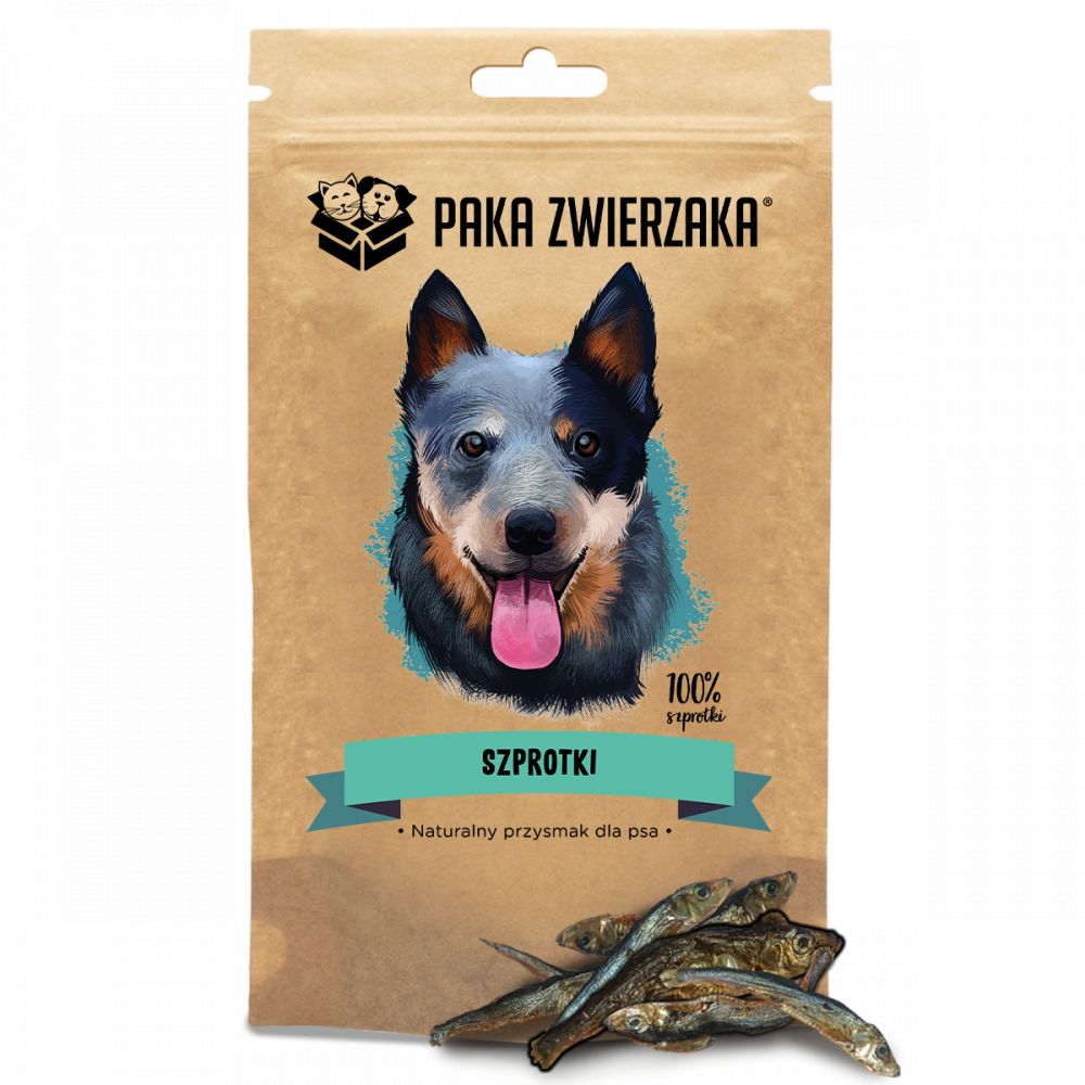 Paka Zwierzaka Szprotki 100 % Przysmak Dla Psa 60 g