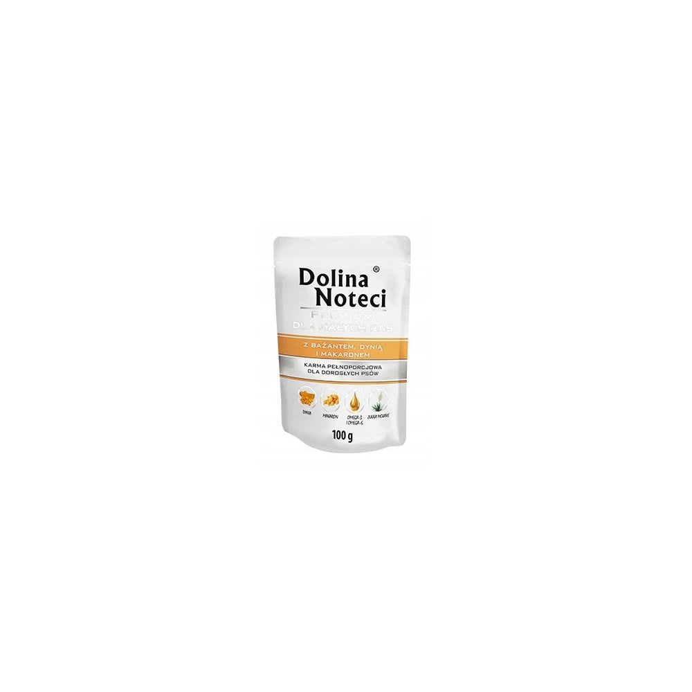 Dolina Noteci Premium z Bażantem, Dynią i Makaronem Małe Rasy 100 g