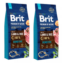 Pakiet Brit Premium By Nature Sensitive Lamb & Rice Jagnięcina & Ryż Karma Dla Psa 2 x 15 kg