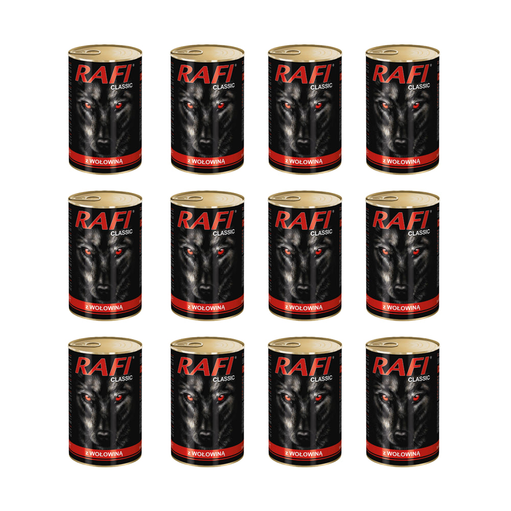 Pakiet Dolina Noteci Rafi Classic z Wołowiną 12 x 1240 g