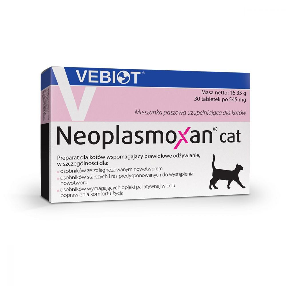 Vebiot Neoplasmoxan Cat Preparat Dla Kota z Zdiagnozowanym Nowotworem 30 Tabletek