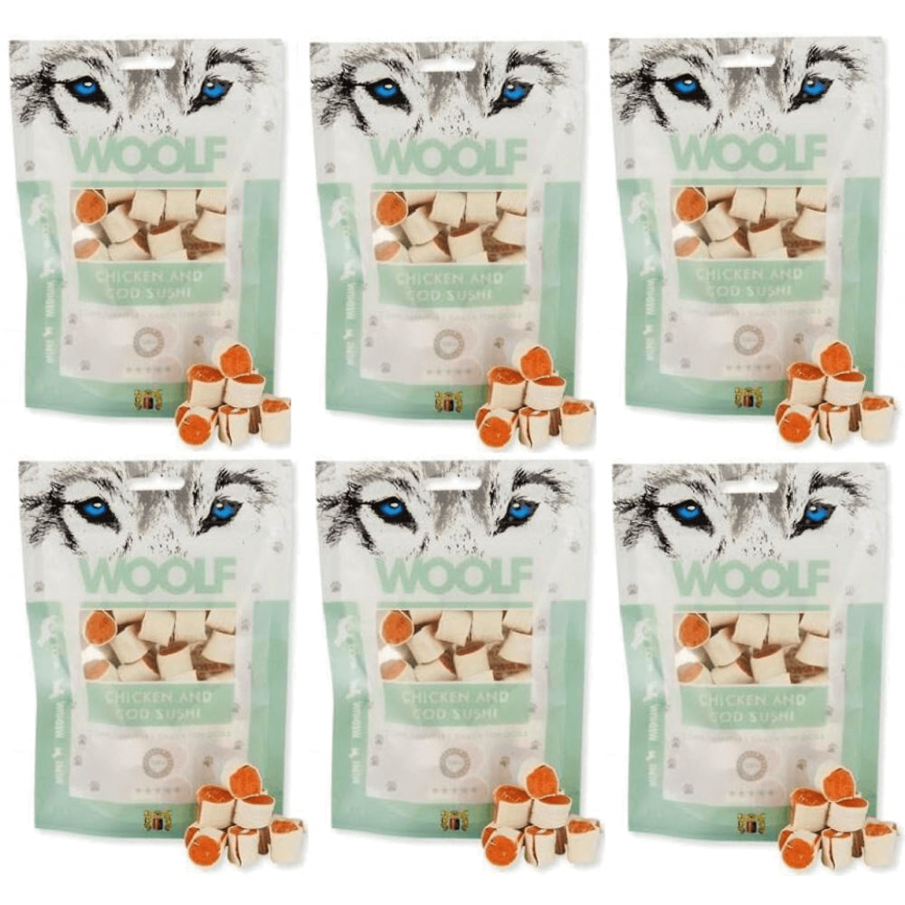 Pakiet Woolf Chicken and Cod Sushi Kurczak Dorsz 6 x 100 g