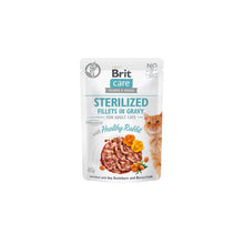 Brit Care Cat Sterilized Fillets in Gravy Healthy Rabbit Fileciki z Królika w Sosie Mokra Karma Dla Kota 85 g
