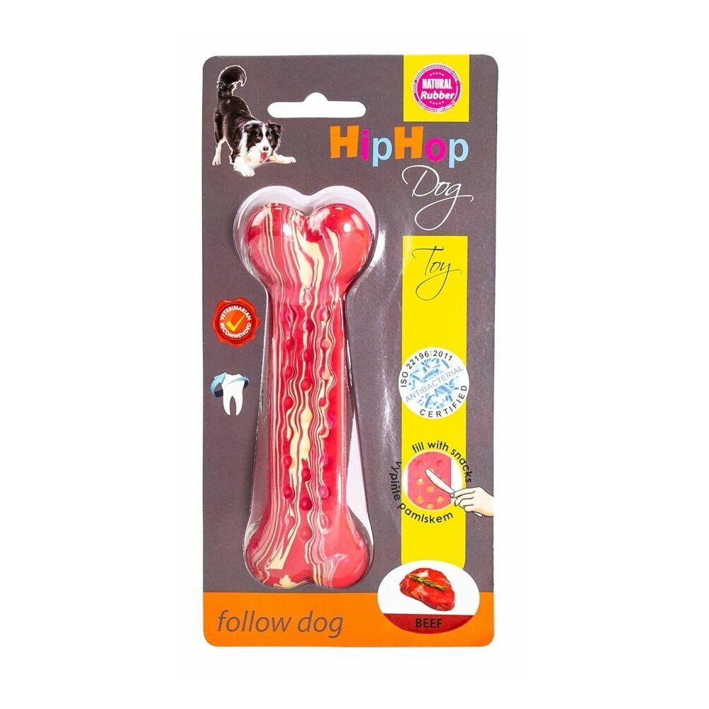 HIPHOP Antybakteryjna kość dentystyczna o smaku steka wołowego DENTAL 13,5cm