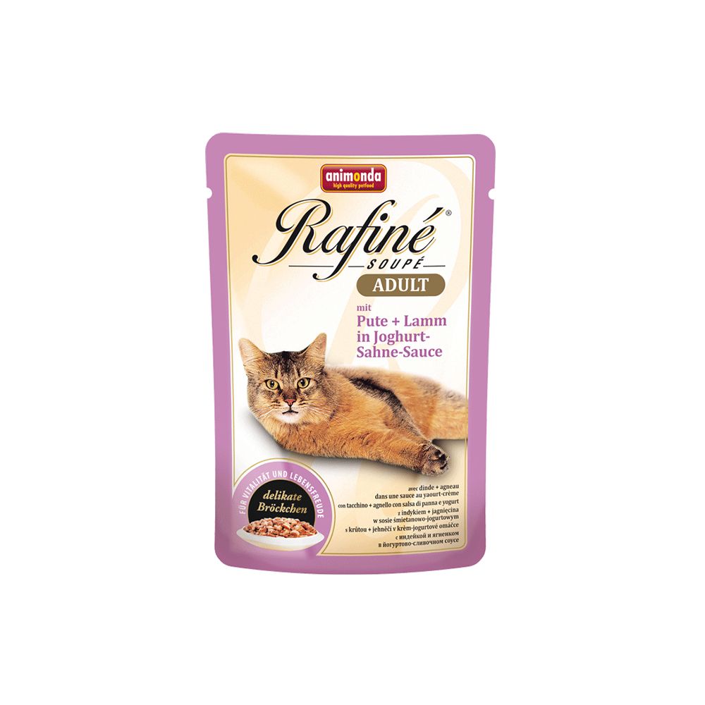 Animonda Rafine Soupe Indyk z Jagnięciną z Sosie Jogurtowo - Śmietanowym 100 g