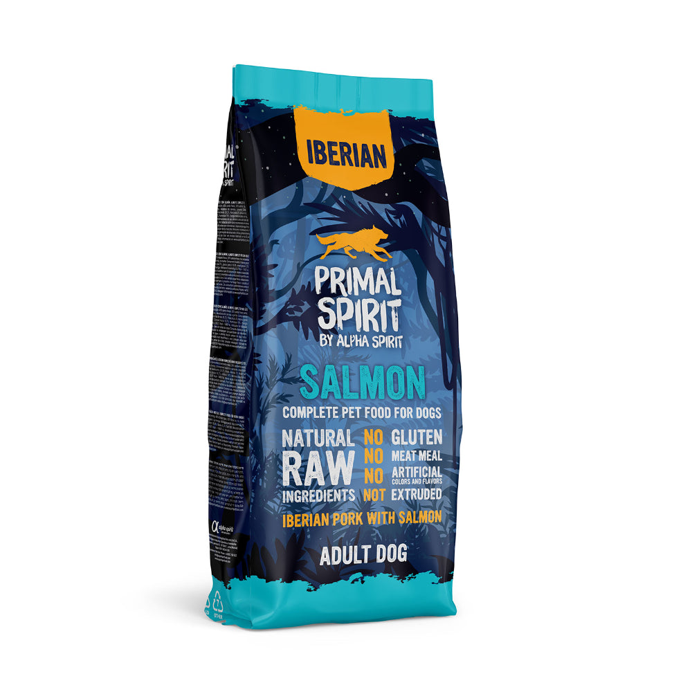 Primal Spirit Iberian Salmon Sucha Karma Dla Dorosłych Psów Wszystkich Ras z Łososiem 12 kg