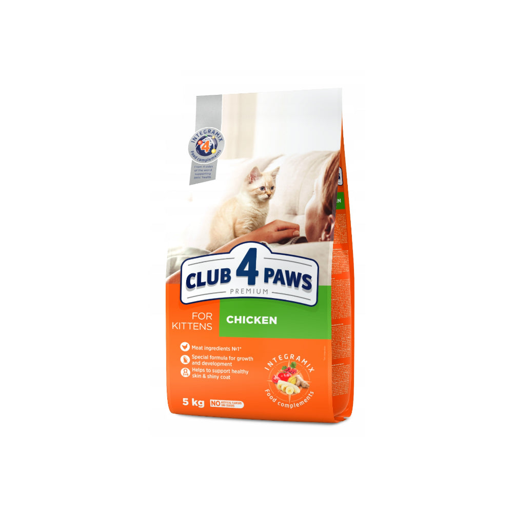 Club 4 Paws z Kurczakiem dla Kociąt 5 kg