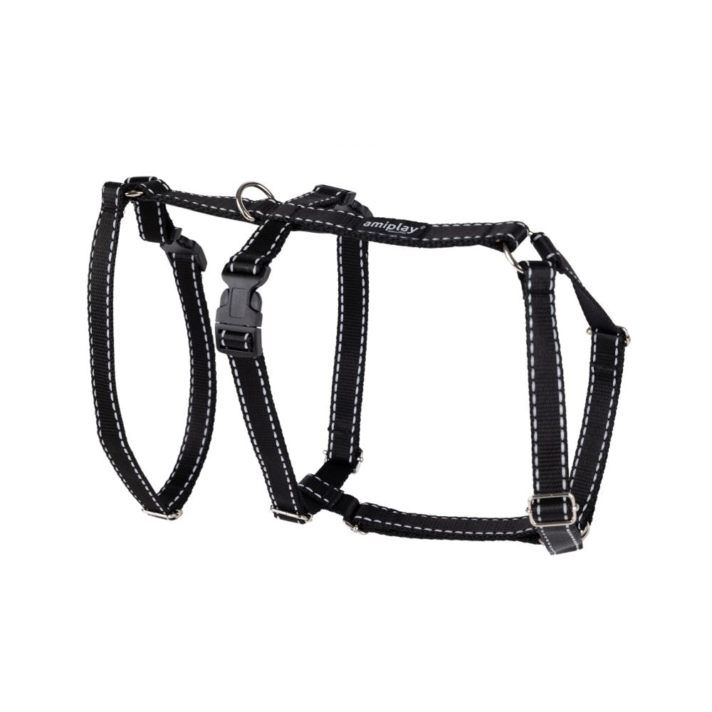 Amiplay Reflective Szelki Regulowane Safety Rozmiar L Czarne