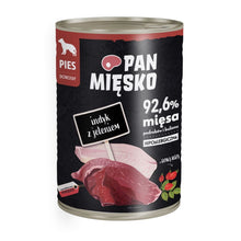 Pan Mięsko Mokra Karma Dla Dorosłych Psów Indyk z Jeleniem 400 g