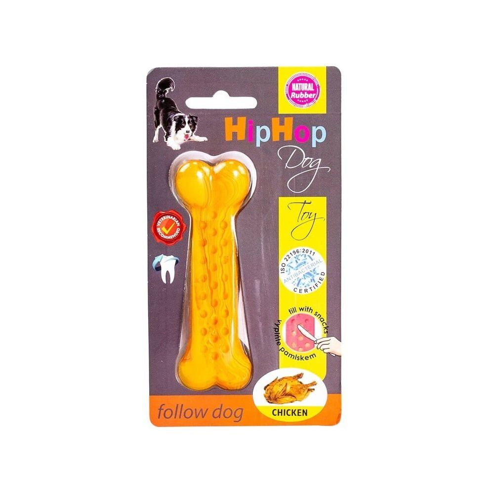 HIPHOP Antybakteryjna kość dentystyczna o smaku grillowanego kurczaka DENTAL 11cm