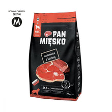 Pan Mięsko Wołowina z koziną chrupki M 9kg karma sucha dla psa dorosłego