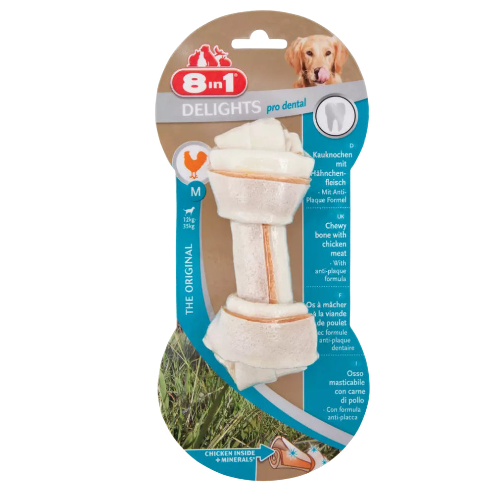 8in1 Delights Pro Dental Kość Do Żucia Rozmiar M