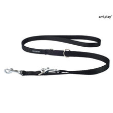 Amiplay Smycz Regulowana 6 w 1 Basic Czarna 100 - 200 cm Rozmiar M