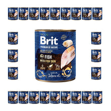 Pakiet Brit Premium By Nature Fish with Fish Skin Ryba Mokra Karma Dla psa 24 x 800 g