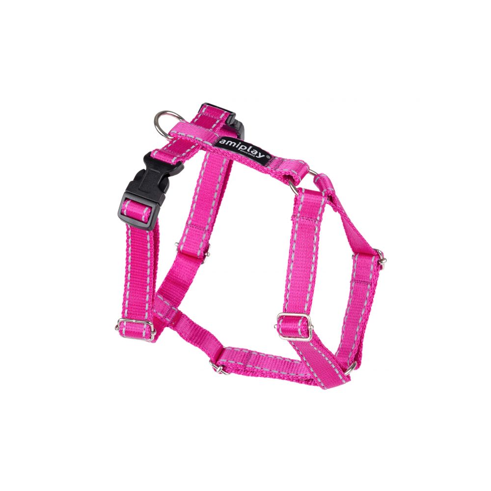 Amiplay Reflective Szelki Regulowane Guard Rozmiar XL Różowe