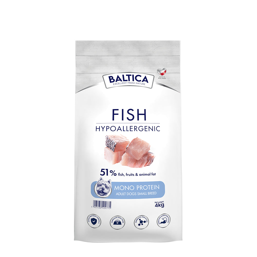 BALTICA Karma z rybami i ryżem dla małych ras S 4kg
