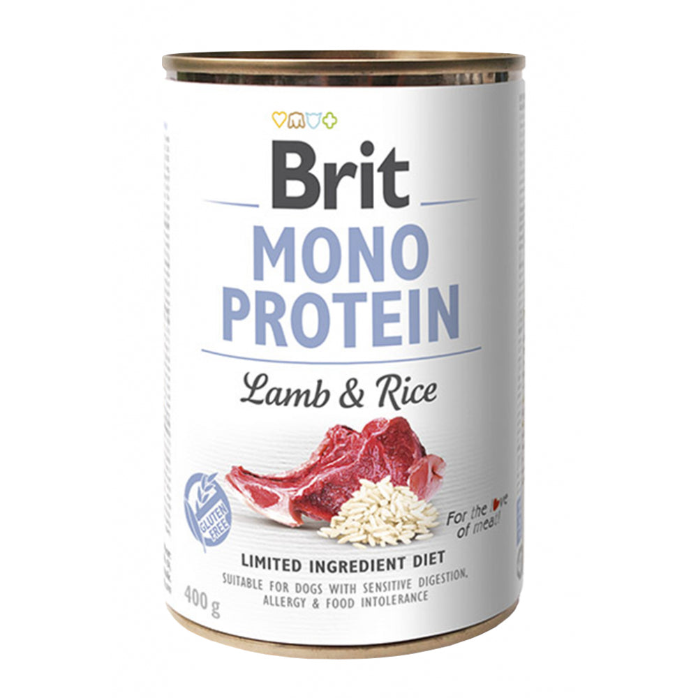 Brit Mono Protein Lamb & Rice Jagnięcina Ryż Mokra Karma Dla Psa  400 g