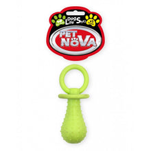Pet Nova Dog Life Style Smoczek z Dzwonkiem Żółty o Zapachu Mięty 14 cm