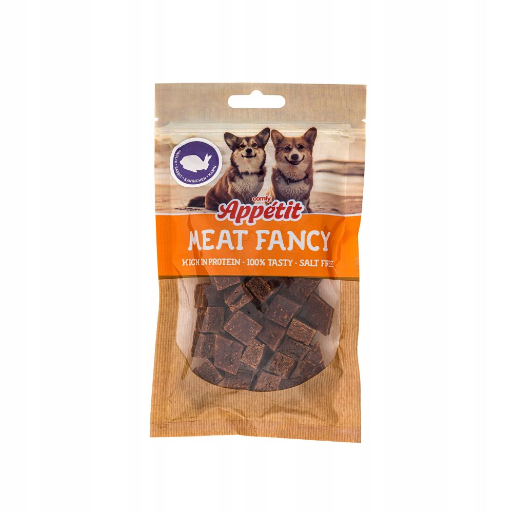 Comfy Appetit Fancy Królik Kosteczki 100g przysmak dla psa