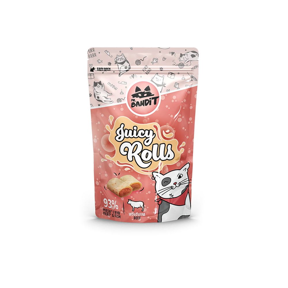 MR. BANDIT Juicy Rolls z wołowiną krokieciki 40g