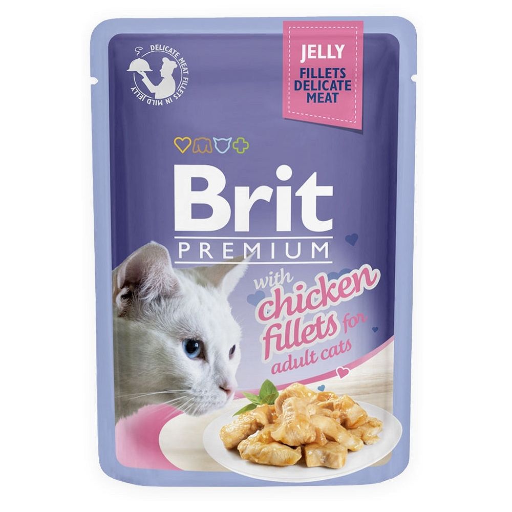 Brit Premium Chicken Jelly Fillets Kurczak Galaretka Mokra Karma Dla Kota 85 g