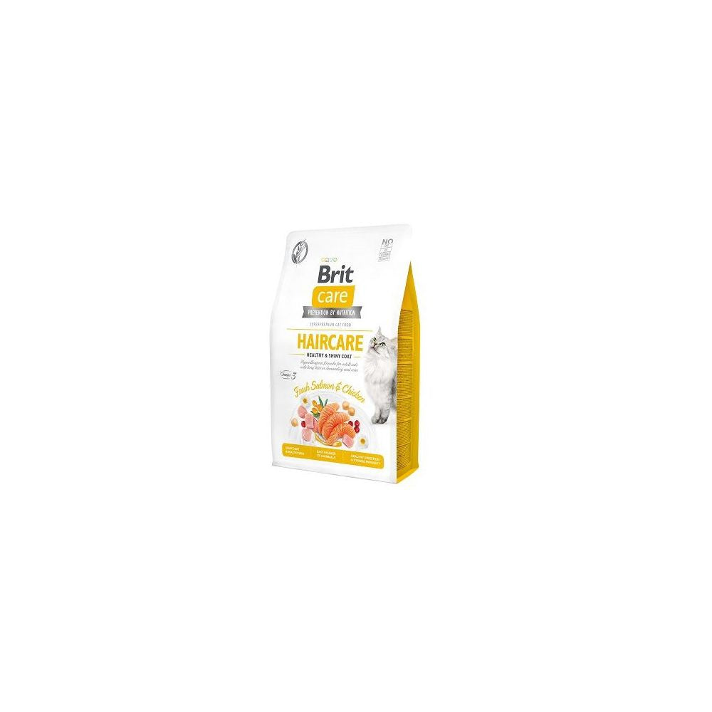 Brit Care Grain Free Adult Haircare Z Łososiem Karma Dla Kota  0,4 kg