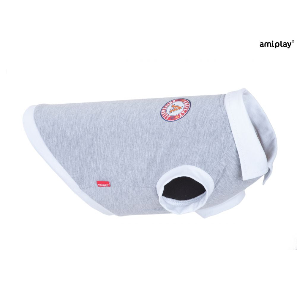 AmiPlay Koszulka Polo Oxford Szara 35 cm