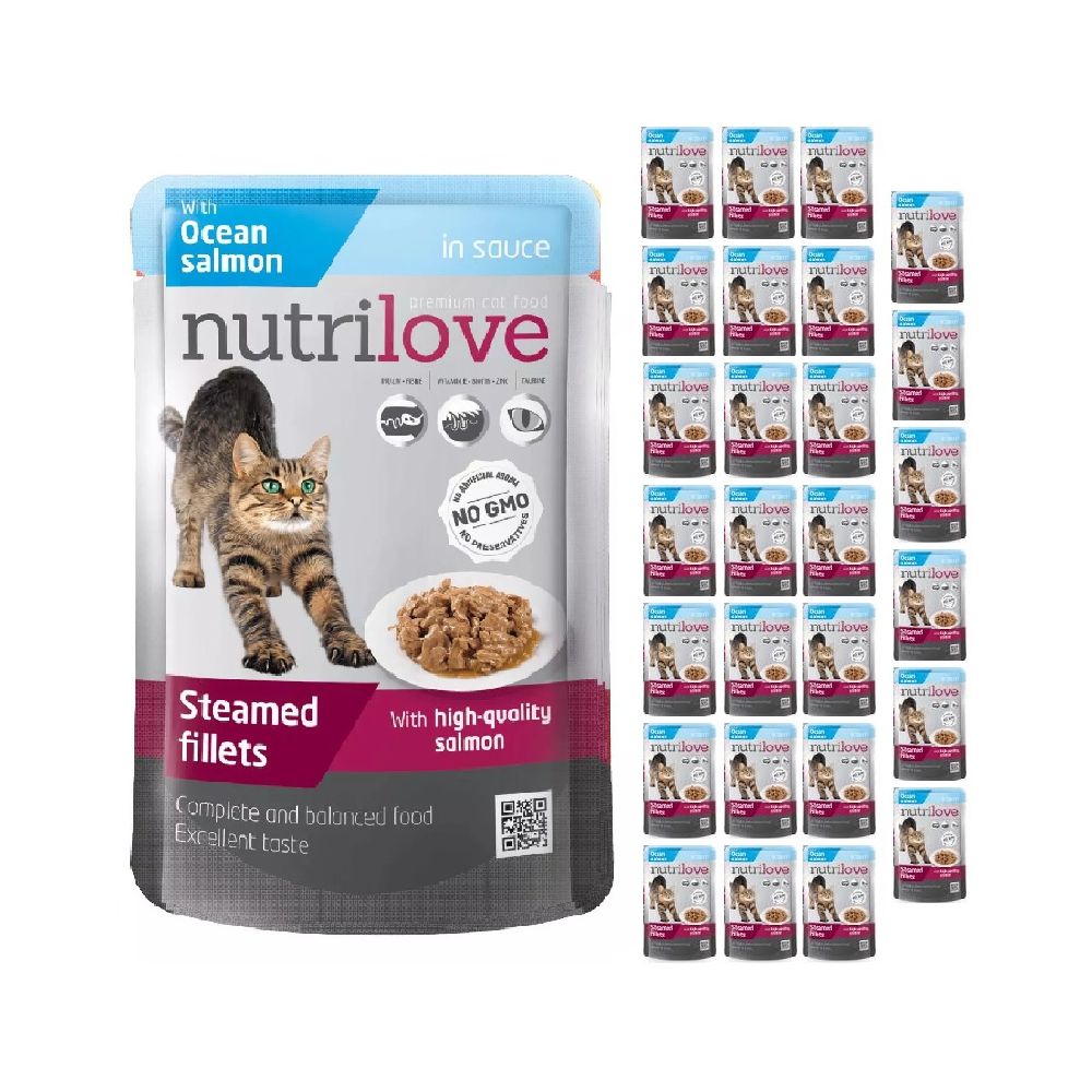 Pakiet Nutrilove Z Łososiem W Sosie 28 x 85 g