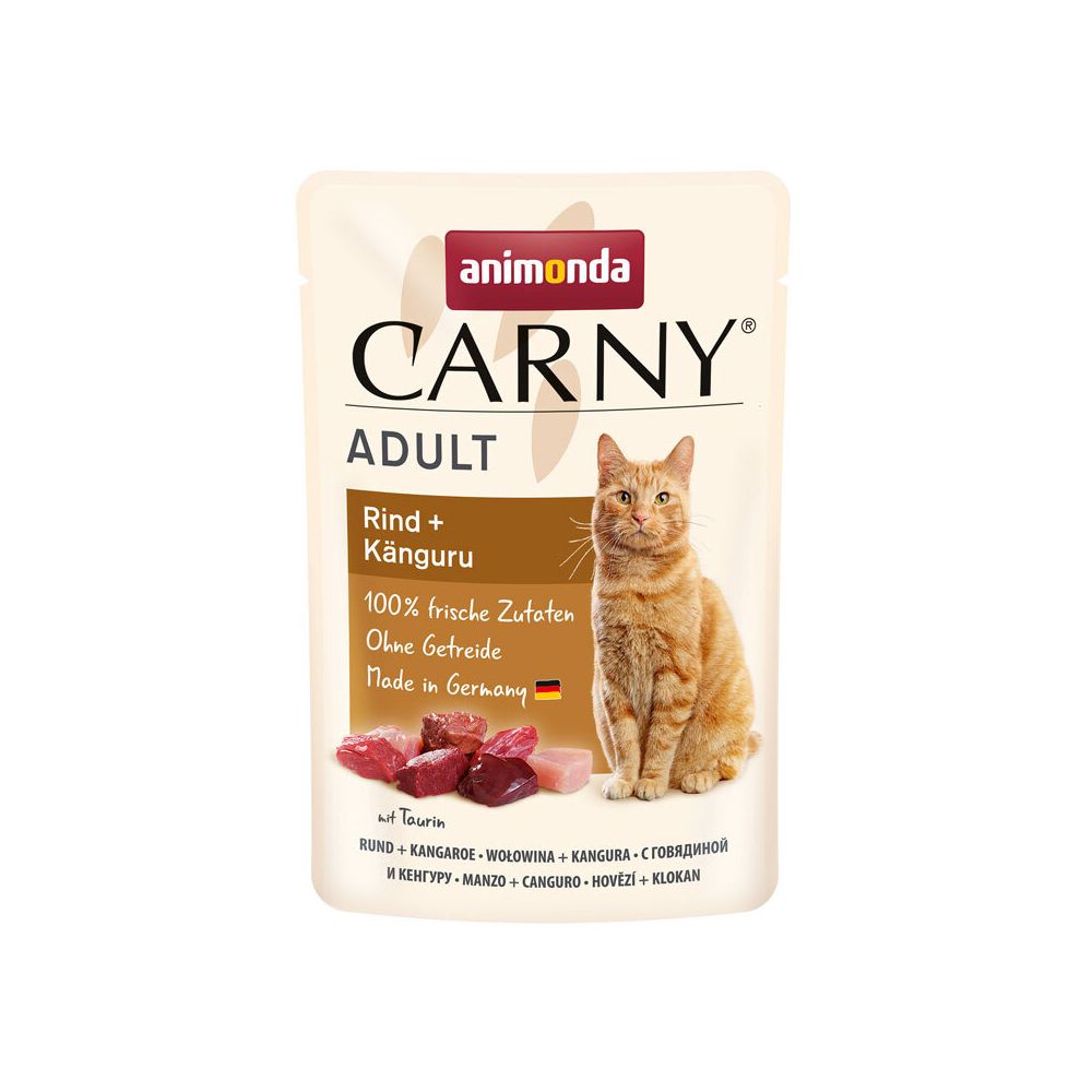 Animonda Carny Wołowina & Kangur Karma Dla Kota 85 g