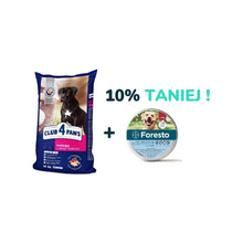 Pakiet Club 4 Paws dla Szczeniąt Dużych Ras 14 kg + Foresto Dla Psa Powyżej 8 kg 10% TANIEJ