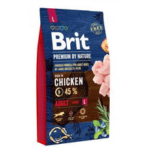 Brit Premium By Nature Chicken Adult Kurczak Karma Dla Dorosłych Psów Dużych Ras L 8 + 1 kg