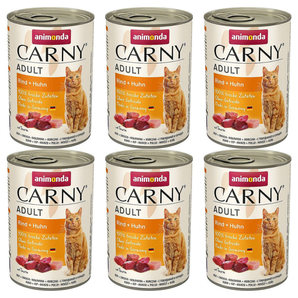 Pakiet Animonda Carny Wołowina z Kurczakiem 6 x 400 g
