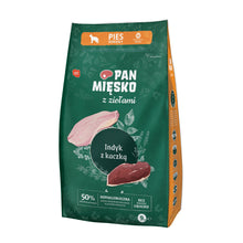 Pan Mięsko Sucha Karma Dla Dorosłych Psów z Ziołami Indyk z Kaczką Rozmiar M 9 kg