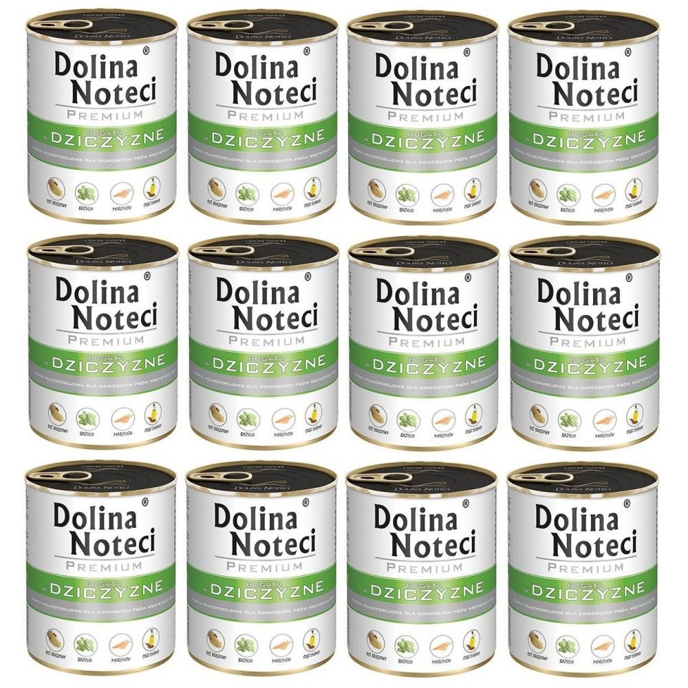 Pakiet Dolina Noteci Premium Bogata w Dziczyznę 12 x 400 g
